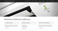 Desktop Screenshot of allstarsairconditioning.com.au
